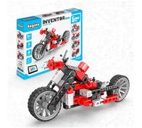 Engino Inventor Mechanics Custom bike w 5 Models in Red Engino Red