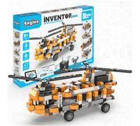 Engino Inventor Mechanics Motorized Helicopter Construction Kit - 10 Bonus Models