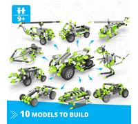 Engino Inventor Motorised: 4-Wheeled Extreme Bike with 10 bonus models