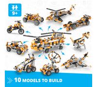 Engino Inventor Motorised: Double-Blade Helicopter with 10 bonus models