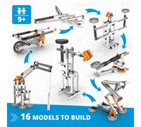 Engino Discovering STEM Mechanics Levers & Linkages in White Engino White