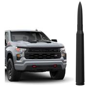 ENGIRETTE 7" Car Bullet Antenna, Truck Short Antenna Replacement - Anti Theft Design, Carwash Safe for GM Chevy Silverado GMC Sierra 1500 2500 3500 HD Avalanche Denali Accessories, Matte Black