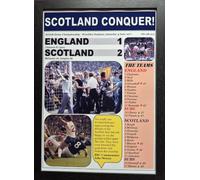 England 1-2 Scotland 1977 Framed Print | Famous Wembley Victory | Kenny Dalglish & Gordon McQueen | Tartan Army Pitch Invasion Poster