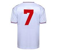 England 1982 World Cup Finals No 7 Shirt White Medium Cotton/Polyester