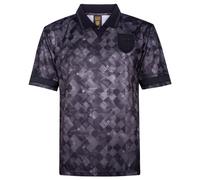 Score Draw England 1990 Black Out Retro Shirt - Black M