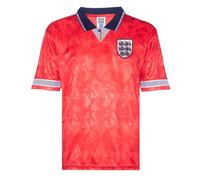 England 1990 World Cup Finals Away Retro Shirt Red XS Polyester