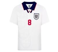 England 1993 No8 Gascoigne Retro Football Shirt