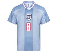 Score Draw England 1996 Away No.8 Euro Championship Shirt Grey Small Polyester