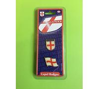 England 2 Lapel badges flag and badge st george cross