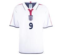 England 2004 No 9 Rooney Retro Football Shirt