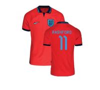 England 2022 - 2023 Away Shirt - Rashford 11 in Red | Size: Small England Red S