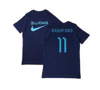 England 2022 - 2023 Three Lions Tee - Rashford 11 in Navy | Size: Small England Navy S
