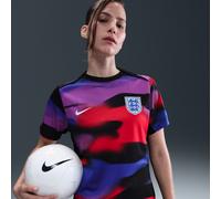 England Academy Pro Women's Nike Dri-FIT Football Pre-Match Short-Sleeve Top - Blue - Polyester XL (UK 20-22)