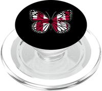 England and Canada Butterfly Half English Canadian Roots PopSockets PopGrip for MagSafe
