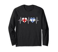 England And Israel Israeli Flag Flags Long Sleeve T-Shirt