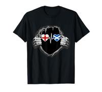 England And Scotland Scottish Flag Flags T-Shirt