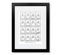 England Ashes Cricket Team Squad 2025 Signed Poster Print Framed Photo Autograph Gift Squad Display Memorabilia Joe Root Ben Stokes (A4 Framed & Mounted)