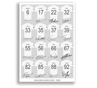 England Ashes Cricket Team Squad 2025 Signed Poster Print Framed Photo Autograph Gift Squad Display Memorabilia Joe Root Ben Stokes (A4 Poster Only)