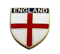 ENGLAND BADGE WITH ST GEORGE CROSS SHIELD - Patriotic Pin Badge, UK Seller