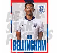 England Bellingham 24/25 Home Headshot Poster A4