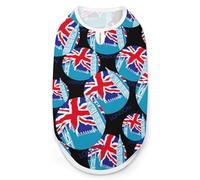 England Big Ben Flag Dog Shirts Summer Pet Clothes Comfort T-Shirts Vest Sleeveless Tank Top for Cats Dogs 2XL