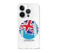 England Big Ben Flag TPU Cell Phone Case Compatible with iPhone 15/15 Plus/15 Pro/15 Pro Max Soft Protective Shell