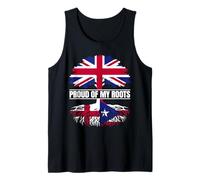 England Boricua Mix Heritage Proud Roots English Puerto Rico Tank Top