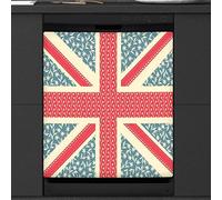 England British Flag Dishwasher Magnetic Cover Kitchen Decor UK Flag Front Dishwasher Refrigerator Magnetic Cover Sticker Appliance Decorative Cover 23 x 26 Inches