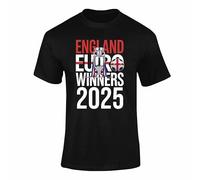 England Champions T Shirt Gifts Men Women Kids Football Euro Shirt 2025, England Top, Champions Tee Celebration Winners Gift For Him Her boys - Black S Style 3