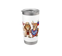 England Chile Flag English UK Chilean Roots British Chilean Stainless Steel Insulated Tumbler