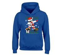 England Christmas Mens Hoody World Cup 2025 Football Boys Pullover Jumper Funny Santa Dab Dabbing Novelty Unisex Gift Girls Kids Hoodie Printed Design Royal Blue - Small
