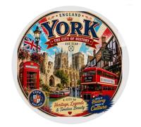 England Cities Cork Fridge Magnet Handmade 6 cm Brighton Oxford Leicester Birmingham London (YORK, Fridge Magnet)