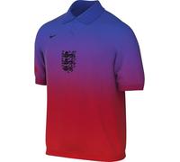 England Club Nike HF5125-405 Men's Knitted Polo Shirt, Hyper Blue/Challenge Red/Black, XL