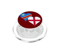 England Congo Flag Proud Congolese English Fans DRC Pride PopSockets PopGrip for MagSafe