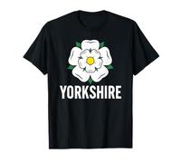 England County Yorkshire Day White Rose Symbol UK Flag T-Shirt