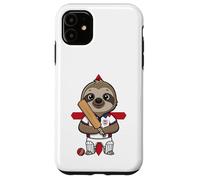England Cricket Sloth Sports Fan Animal Country Flag Case for iPhone 11