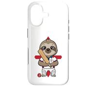 England Cricket Sloth Sports Fan Animal Country Flag Case for iPhone 17