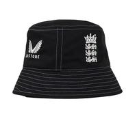England Cricket Training Bucket Hat | Caviar | 2024 | Black