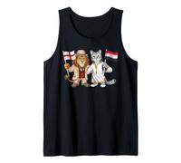 England Egypt Flag English UK Egyptian Roots British Tank Top