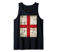 England ENG English Saint George's Cross Vintage Distressed Tank Top