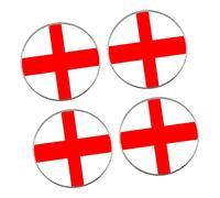 England/English - St Georges Flag - 80mm Drink/Glass Coasters (4 Pack) Present/Gift