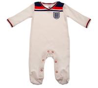 England FA 1982 World Cup Retro Sleepsuit in White | Size: 9-12 m England FA White 9-12 m