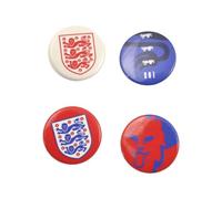 England FA Badge (Pack of 4) (One Size) (Blue/White/Red)