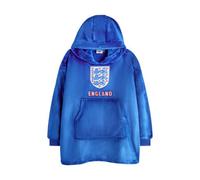 England Fa Boys Football Blanket Hoodie Blue (One Size)