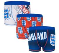 England FA Boy's Kids 3 Pack Boxer Shorts in Navy | Size: 5-6 Years England FA Navy 5-6 Years