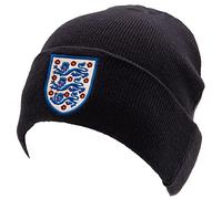 England FA Football Fan/Supporters Official World Cup Cuff Beanie Thermal Knit Navy Beanie Adults - One Size fits All (England FA Beanie Hat)