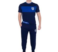 England FA Men's Adults Premium Pyjama Set in Navy | Size: 2XL England FA Navy 2XL