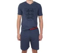 England FA Men's Adults Short Pyjama Set in Blue | Size: XL England FA Blue XL
