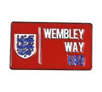 England FA Wembley Way Crest Badge in Red England FA Red
