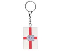 England FC Flag Keyring Soft Silicone Key Fob English Three Lions England Football Club Great Britain UK Country Keychain Keepsake Souvenir Gift Car Keys House Keys Ring Charm Jewelry Gift